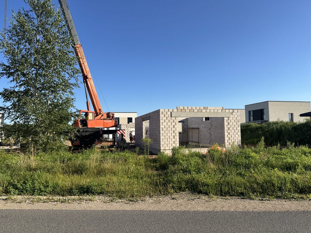 Pagubės g. namai (Pagubės g. 7, 9, 11, 13, 15, 17, 19, 19A, 21) - Private house community - construction photos