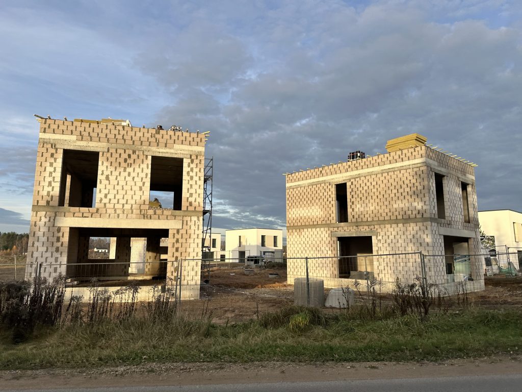 Pagubės g. namai (Pagubės g. 7, 9, 11, 13, 15, 17, 19, 19A, 21) - Private house community - construction photos