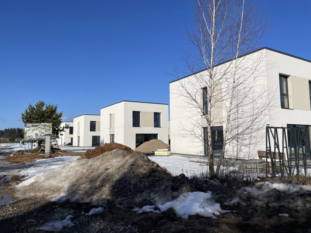 Pagubės g. namai (Pagubės g. 7, 9, 11, 13, 15, 17, 19, 19A, 21) - Private house community - construction photos