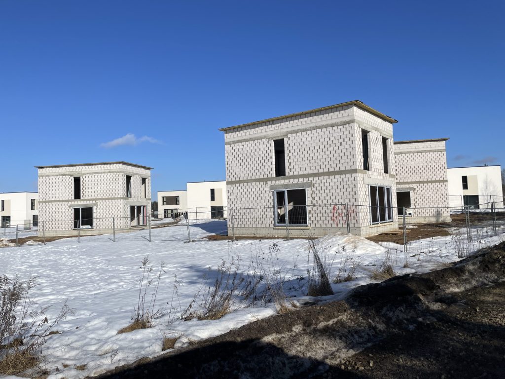 Pagubės g. namai (Pagubės g. 7, 9, 11, 13, 15, 17, 19, 19A, 21) - Private house community - construction photos