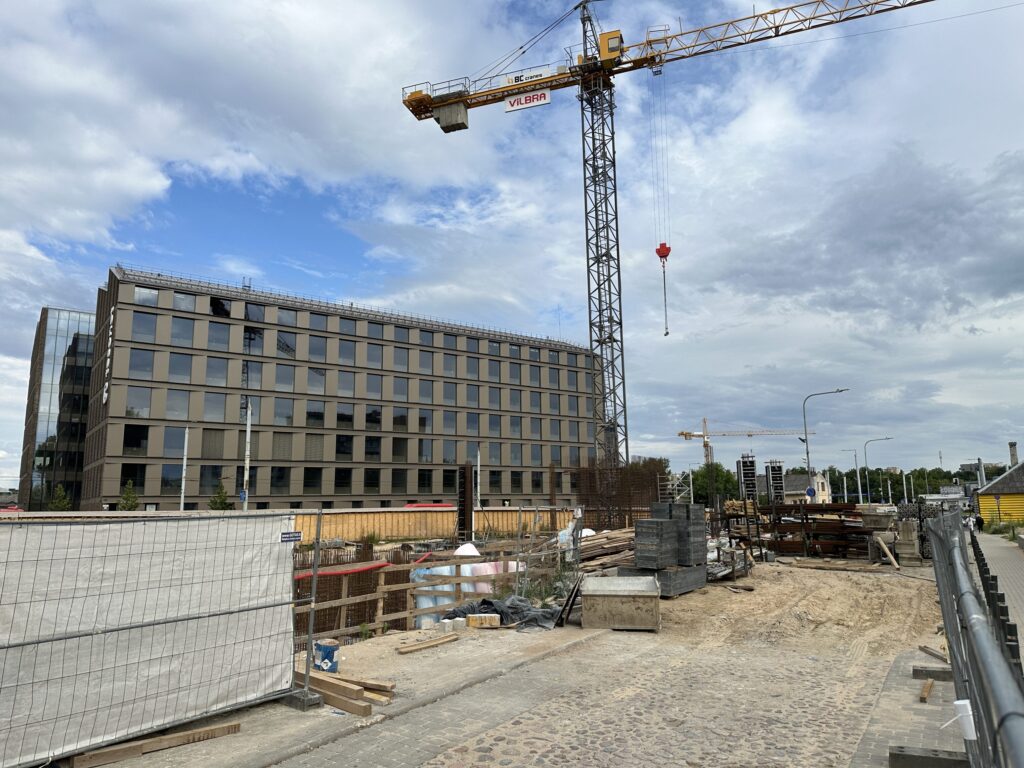 Uptown Park 2 (Švitrigailos g. 19, 21, 23) - Office center - construction photos