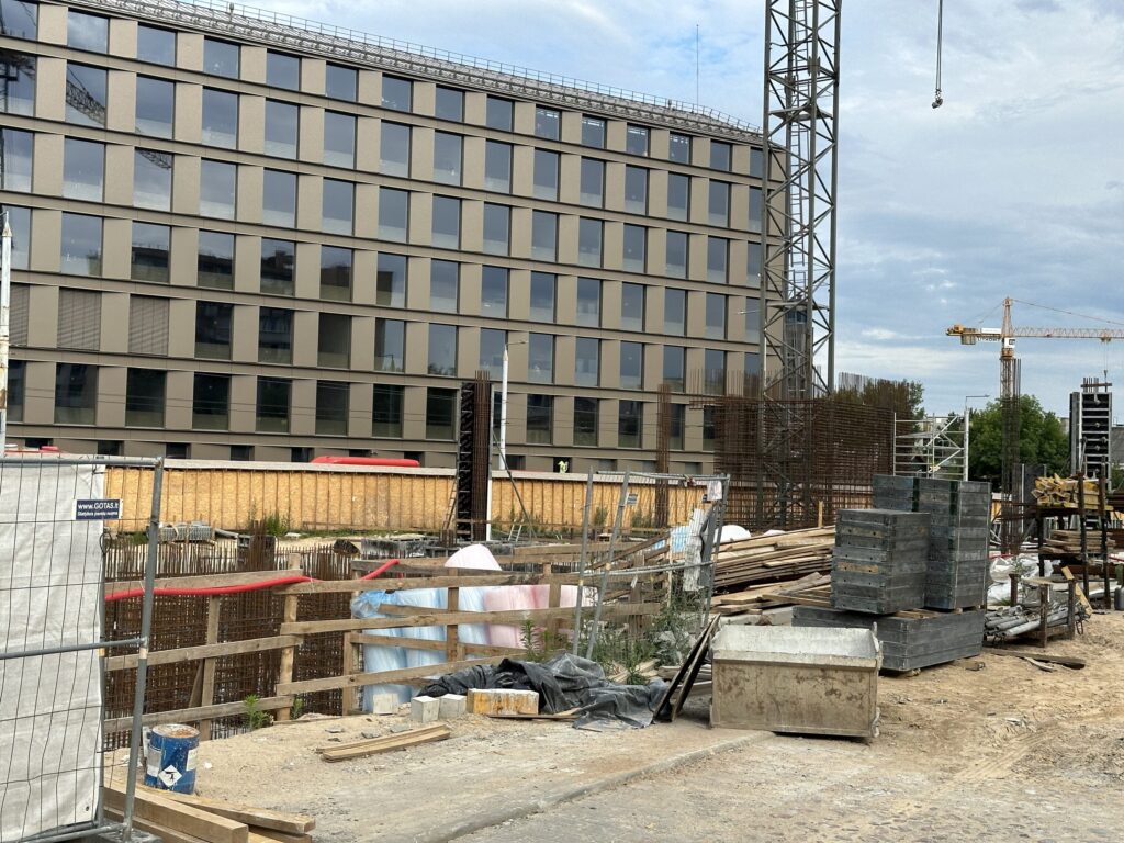 Uptown Park 2 (Švitrigailos g. 19, 21, 23) - Office center - construction photos