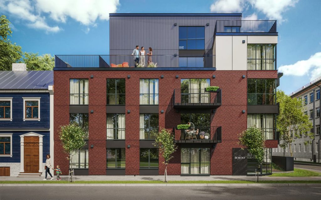 Bordo Rezidences - A korpuss (Biešu iela 9) - Multi apartment - visualization