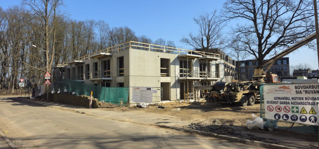 Bordo Rezidences - A korpuss (Biešu iela 9) - Daudzdzīvokļu nams - būvdarbu attēli