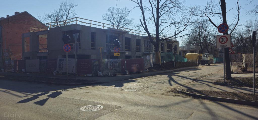 Bordo Rezidences - A korpuss (Biešu iela 9) - Daudzdzīvokļu nams - būvdarbu attēli