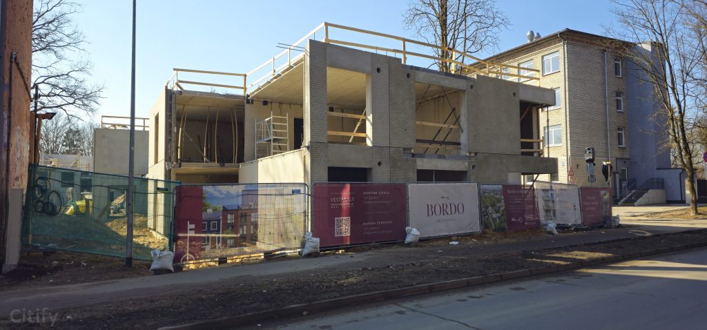 Bordo Rezidences - A korpuss (Biešu iela 9) - Daudzdzīvokļu nams - būvdarbu attēli