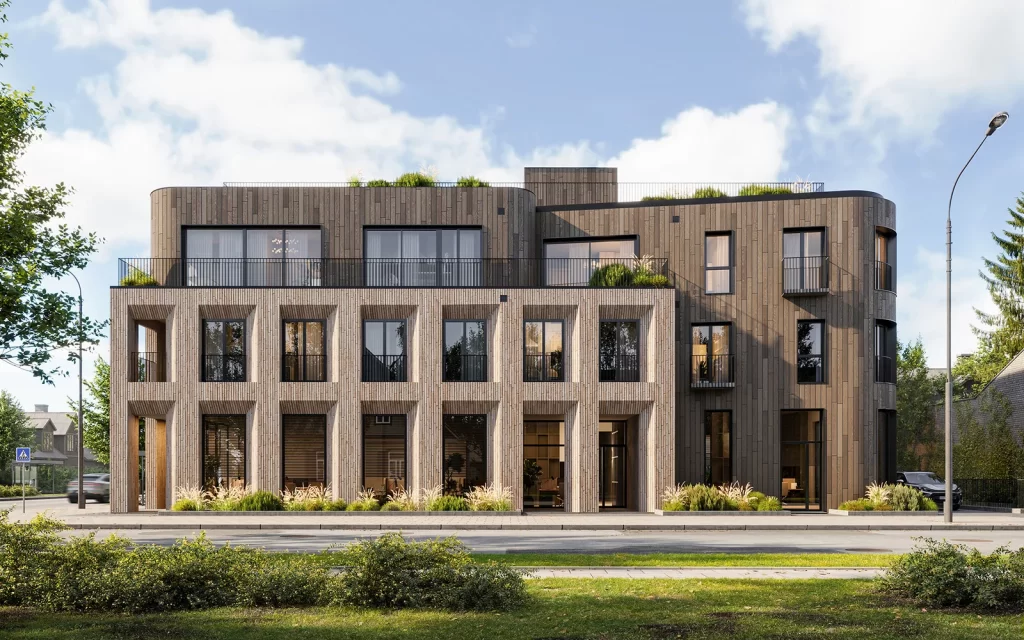 Kęstučio salos (Kęstučio g. 41A, D. Poškos g. 19A) - Daudzdzīvokļu nams - vizualizācija