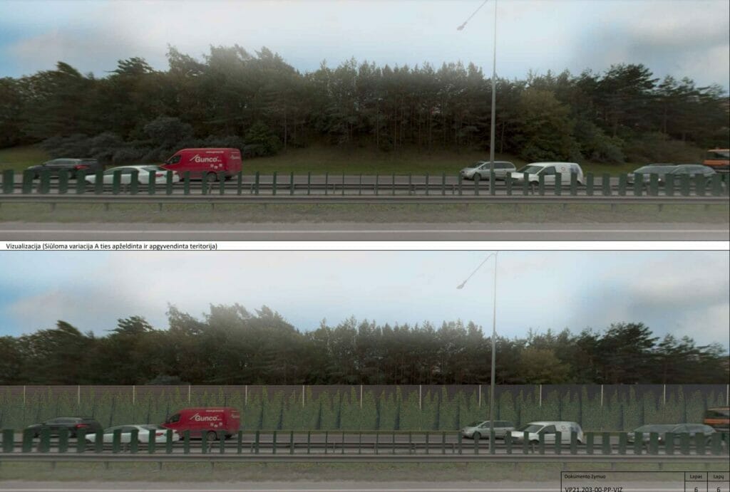 Oslo g. triukšmo slopinimo sienutės (Oslo g.) - Kitas susisiekimo objektas - vizualizacija