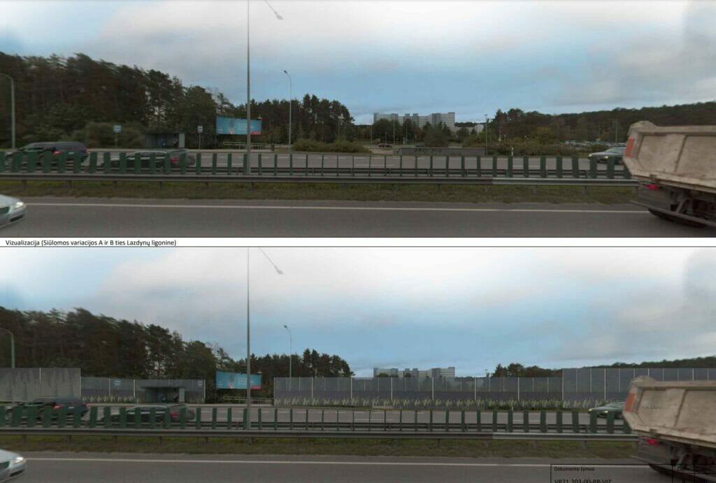 Oslo g. triukšmo slopinimo sienutės (Oslo g.) - Kitas susisiekimo objektas - vizualizacija