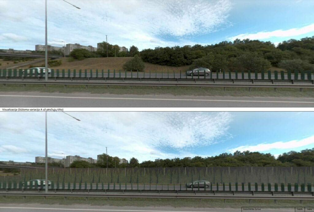 Oslo g. triukšmo slopinimo sienutės (Oslo g.) - Kitas susisiekimo objektas - vizualizacija