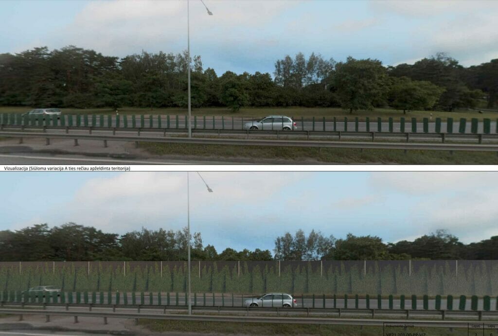 Oslo g. triukšmo slopinimo sienutės (Oslo g.) - Kitas susisiekimo objektas - vizualizacija