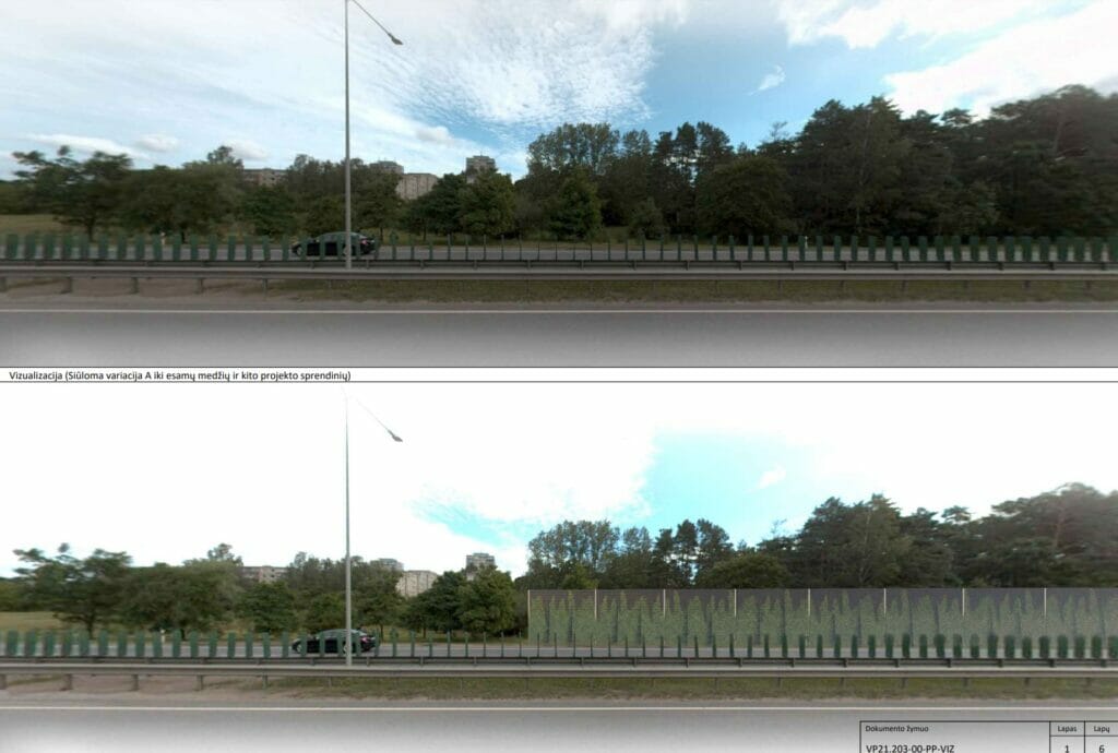 Oslo g. triukšmo slopinimo sienutės (Oslo g.) - Kitas susisiekimo objektas - vizualizacija