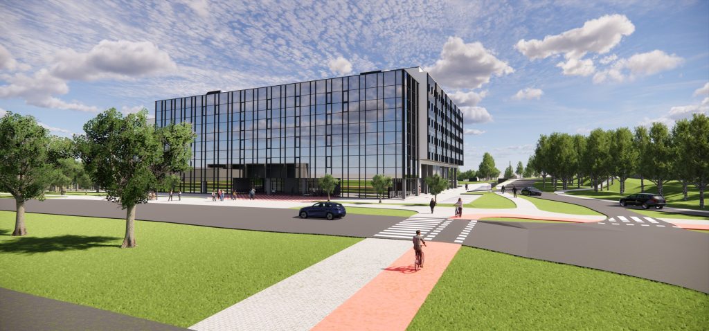 Paukščių takas 2 etapas (Ozo g. 41) - Multi apartment, Office center - visualization
