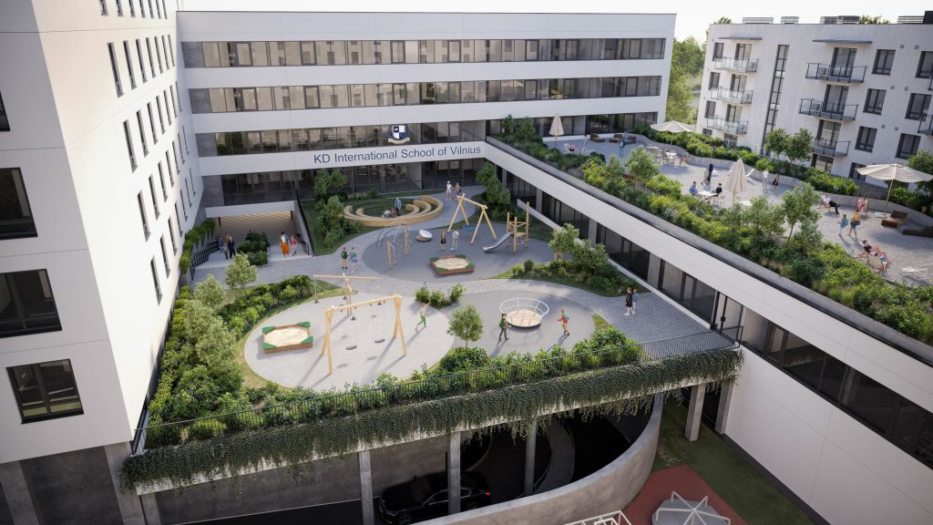 Paukščių takas 2 etapas (Ozo g. 41) - Multi apartment, Office center - visualization