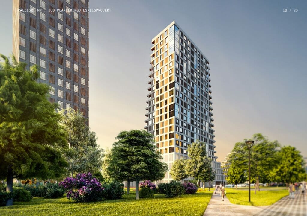 Paldiski mnt 108 (Paldiski mnt 108   ) - Multi apartment, Office center, Other commercial, Parking facility - visualization