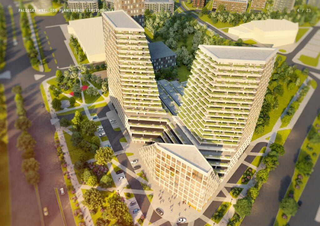 Paldiski mnt 108 (Paldiski mnt 108   ) - Multi apartment, Office center, Other commercial, Parking facility - visualization