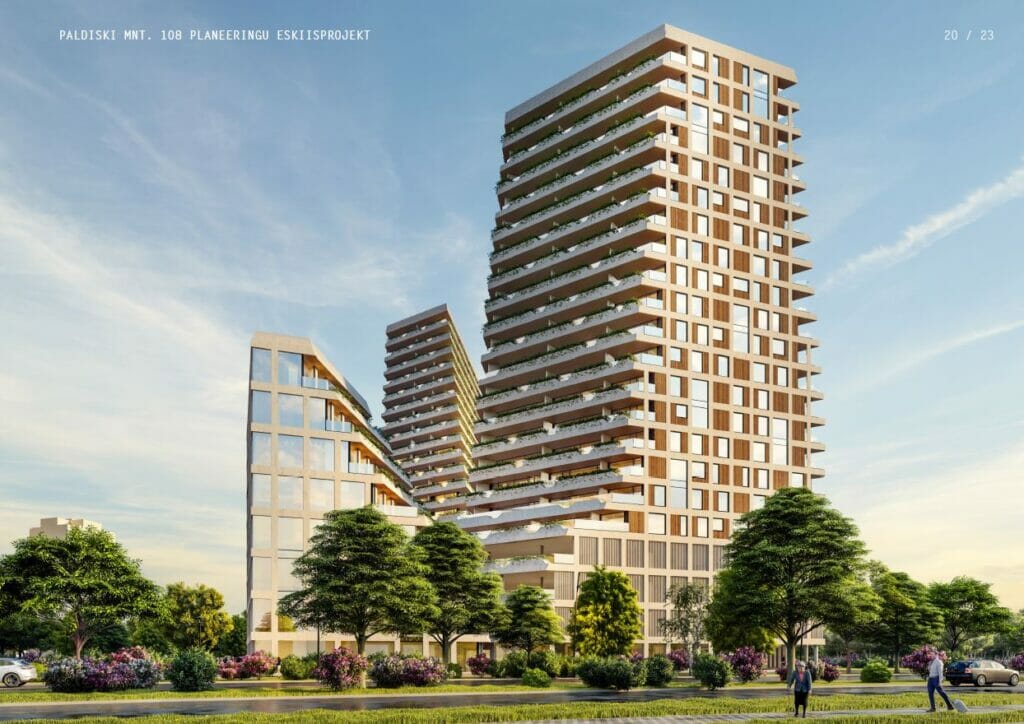 Paldiski mnt 108 (Paldiski mnt 108   ) - Multi apartment, Office center, Other commercial, Parking facility - visualization
