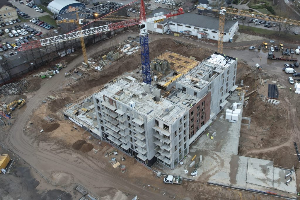 CITUS Mūnai 1 etapas (Kareivių g. 5) - Multi apartment - construction photos