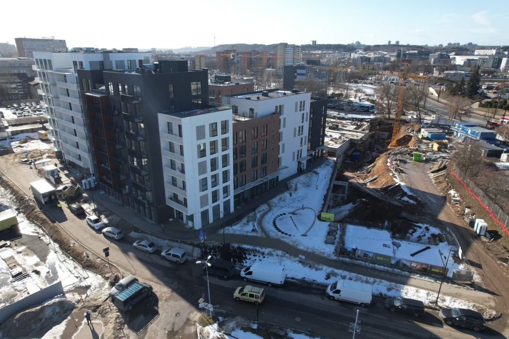 CITUS Mūnai 1 etapas (Kareivių g. 5) - Daugiabutis - statybų nuotraukos