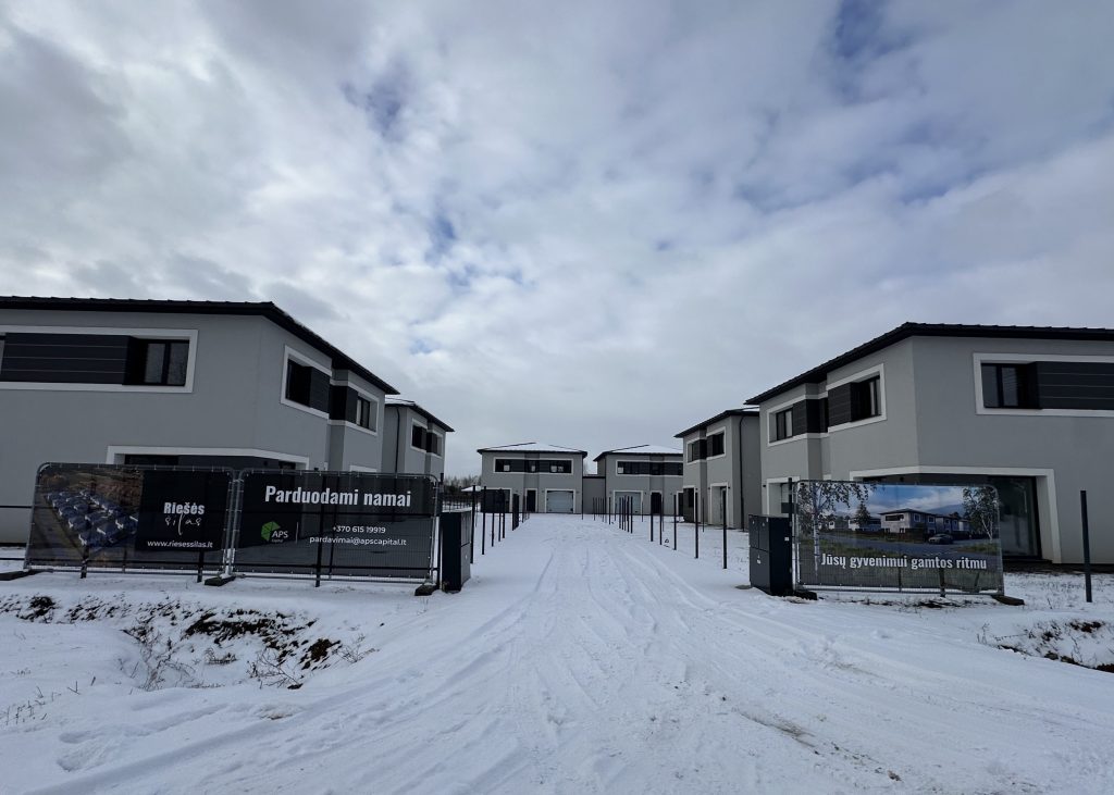 Riešės šilas (Verbų g. 35A, 35B, 35C, 35D, 35E, 35F, 35G, 35H, 35I, Didžiosios Riešės k.) - Private house community - construction photos