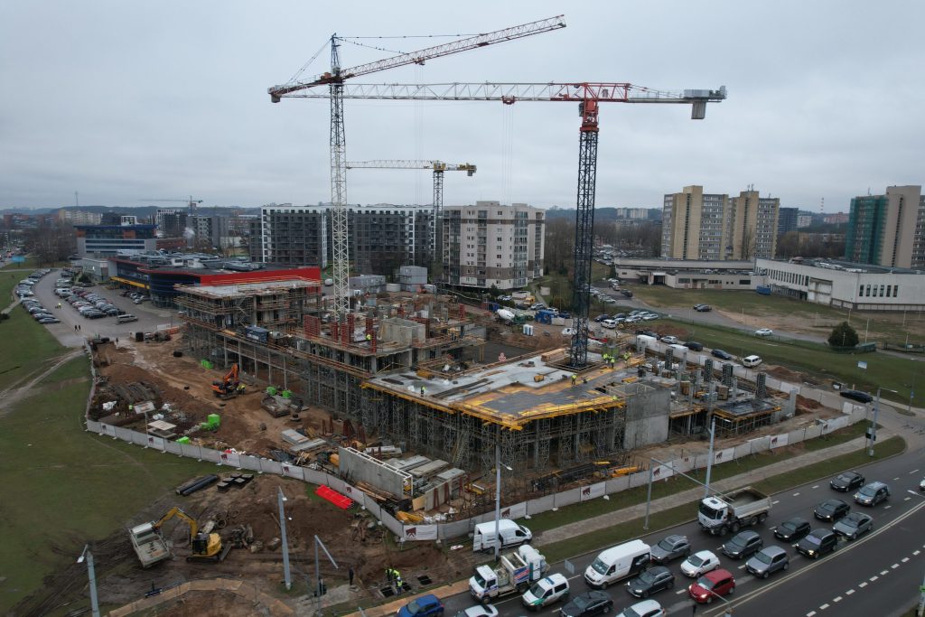 P 70 Verslo centras (Žirmūnų g. 70E) - Office center - construction photos