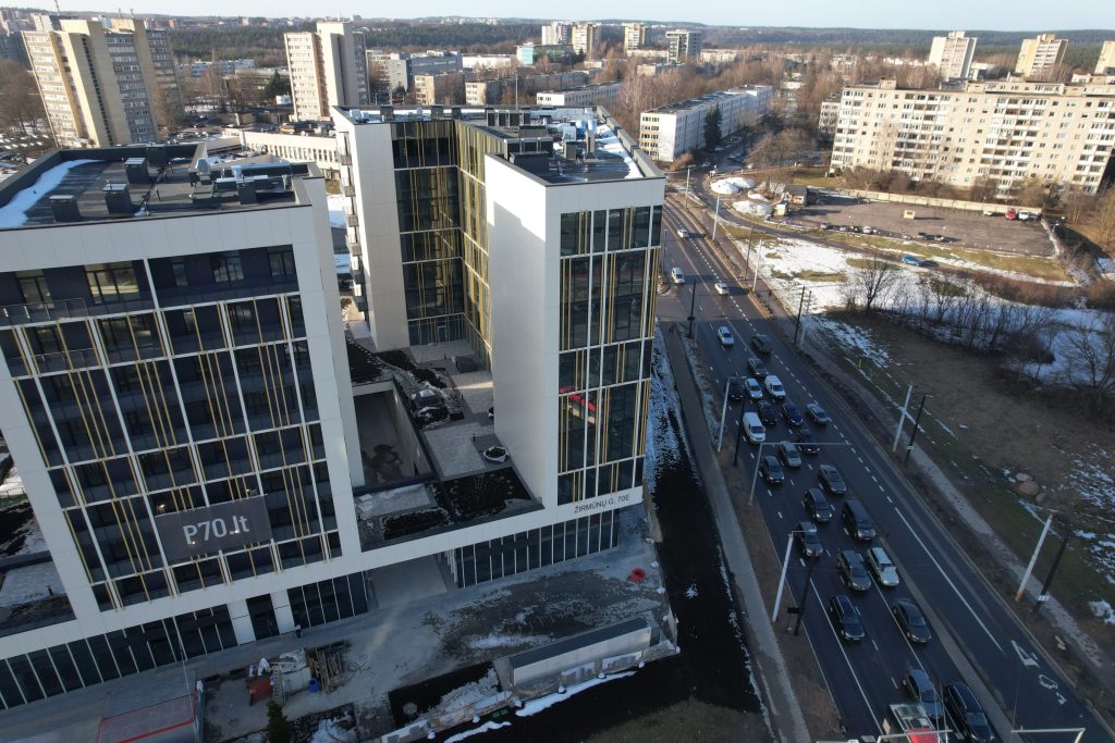 P 70 Verslo centras (Žirmūnų g. 70E) - Office center - construction photos