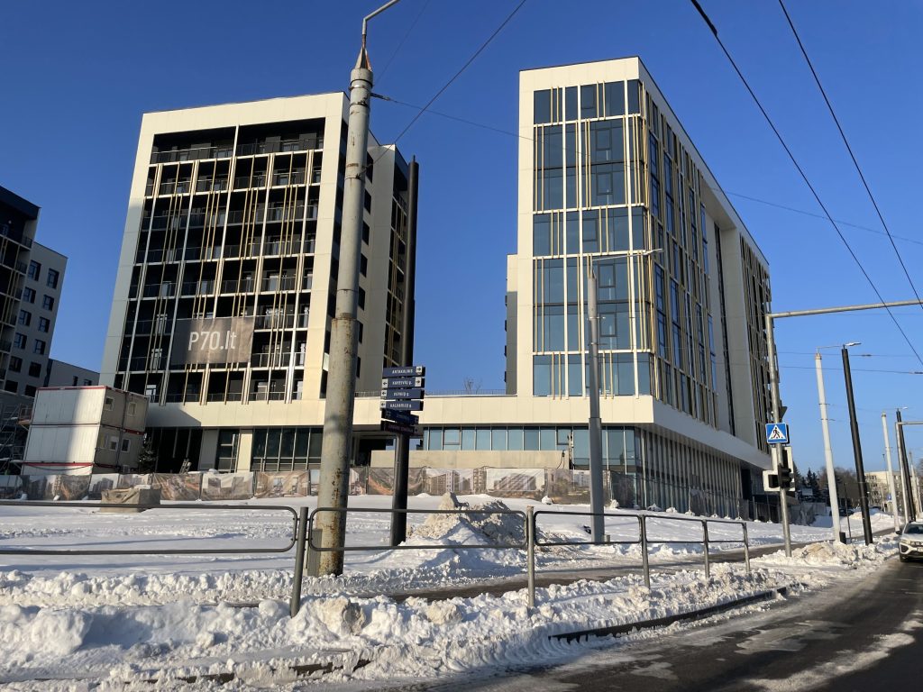 P 70 Verslo centras (Žirmūnų g. 70E) - Office center - construction photos