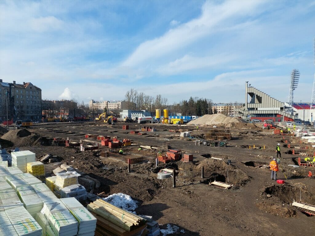 New Hanzas City teritorijas infrastruktūras izbūve - 3.kārta (Gustava Kluča iela, Vilhelma Ostvalda iela) - Street - construction photos