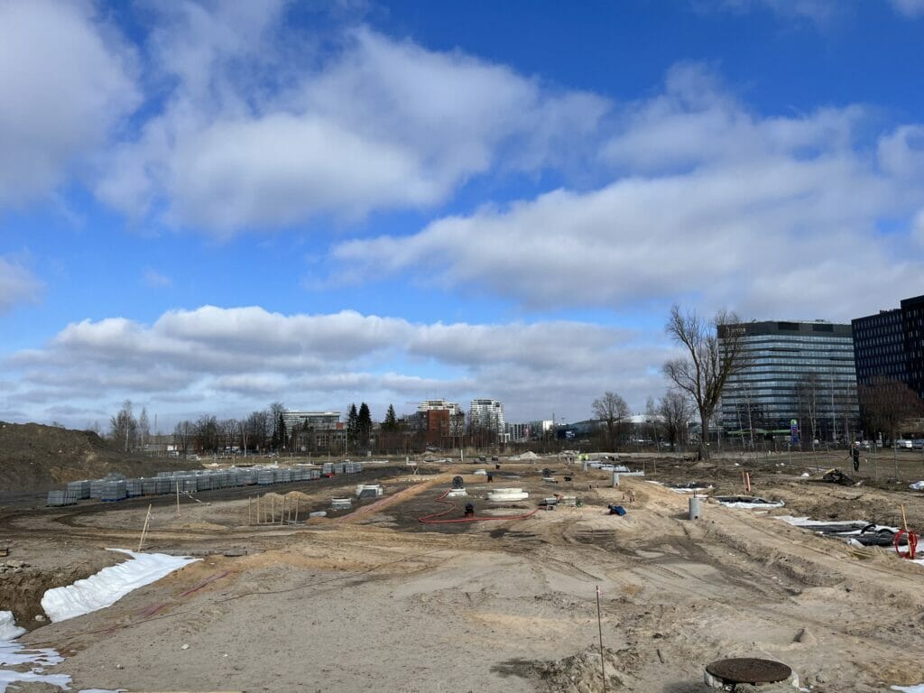 New Hanzas City teritorijas infrastruktūras izbūve - 3.kārta (Gustava Kluča iela, Vilhelma Ostvalda iela) - Street - construction photos