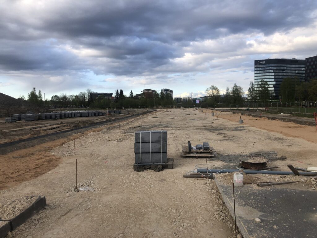 New Hanzas City teritorijas infrastruktūras izbūve - 3.kārta (Gustava Kluča iela, Vilhelma Ostvalda iela) - Street - construction photos