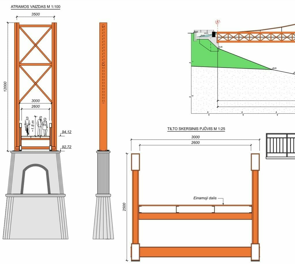 Elektrinės tilto rekonstrukcija (Elektrinės g.) - Bridge - visualization