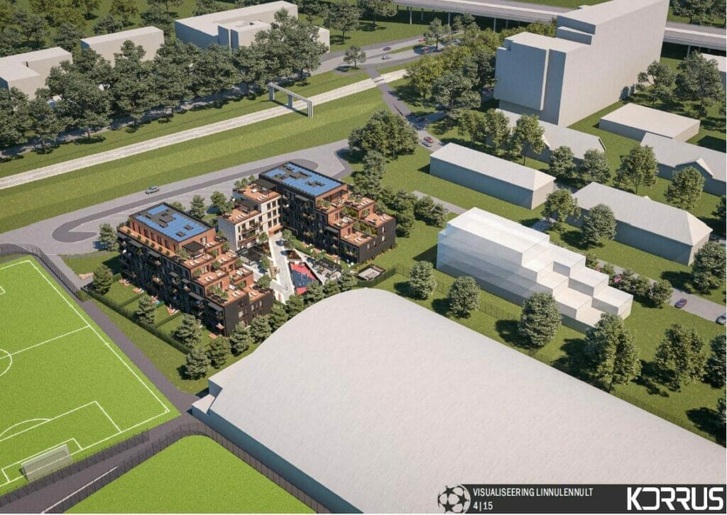 Jalgpalli 7, 11, 13, 15, 17 (Jalgpalli 7, 11, 13, 15, 17) - Multi apartment, Other commercial - visualization