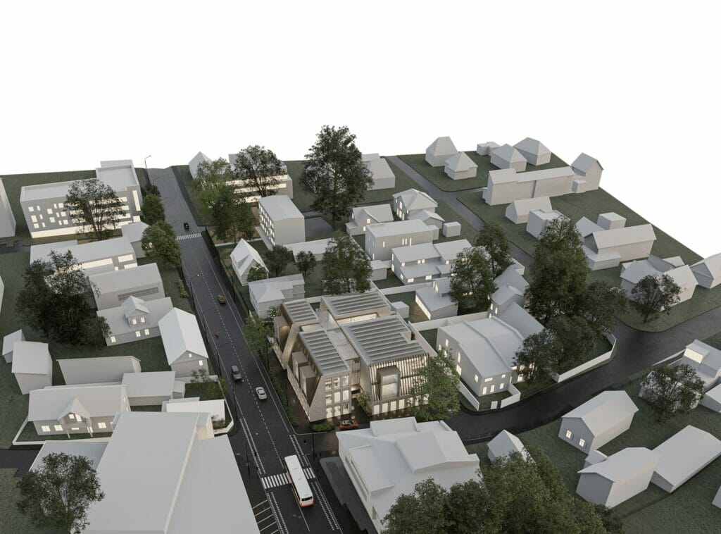 L34 (Lenktoji g. 34) - Office center - visualization