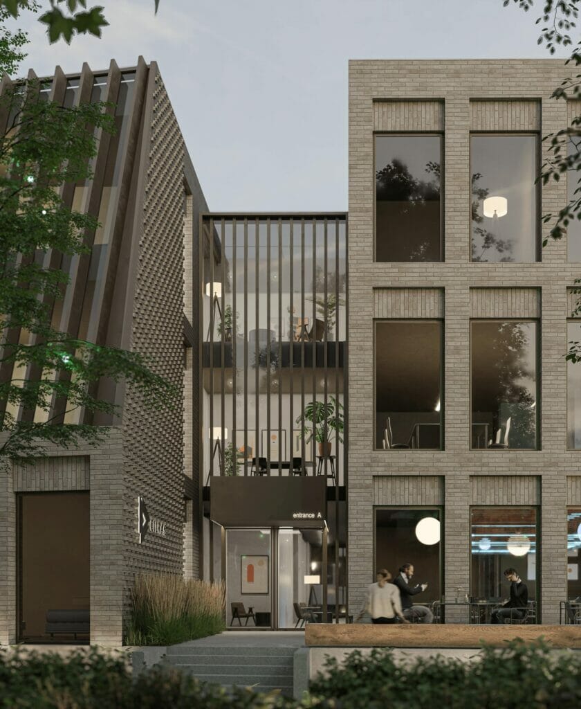 L34 (Lenktoji g. 34) - Office center - visualization