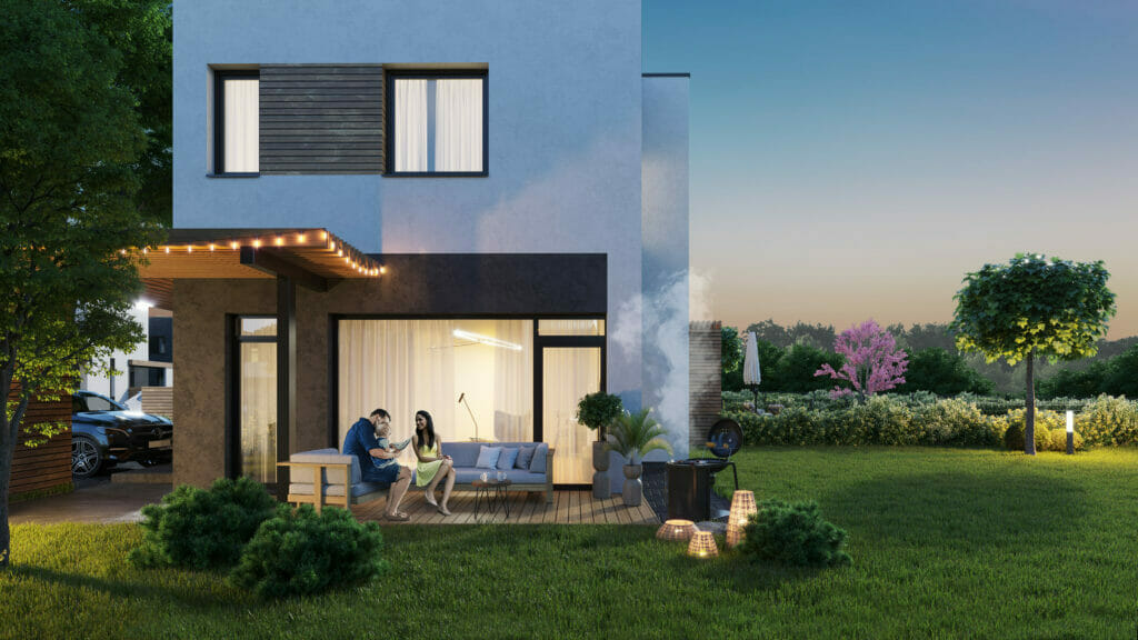 Pupojų parkas 2 etapas (namai 4 - 9) (Skaisterių g. 9, 11, 13, 15, 17, 19) - Row housing - visualization