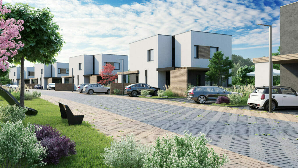 Pupojų parkas 2 etapas (namai 4 - 9) (Skaisterių g. 9, 11, 13, 15, 17, 19) - Row housing - visualization