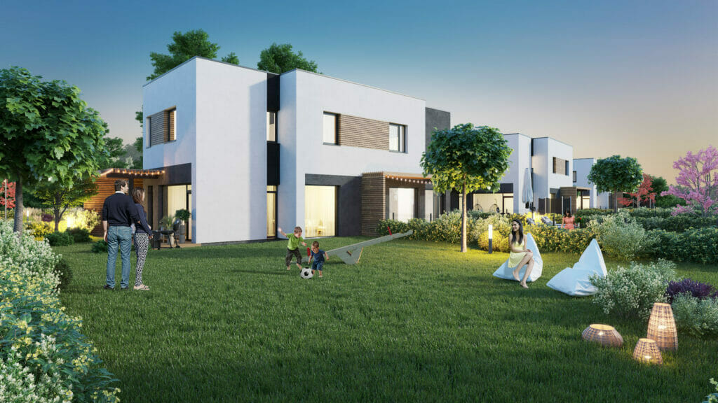 Pupojų parkas 2 etapas (namai 4 - 9) (Skaisterių g. 9, 11, 13, 15, 17, 19) - Row housing - visualization