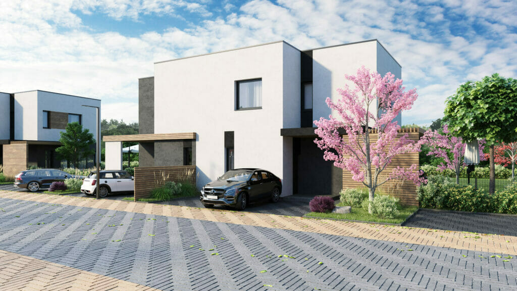 Pupojų parkas 2 etapas (namai 4 - 9) (Skaisterių g. 9, 11, 13, 15, 17, 19) - Row housing - visualization