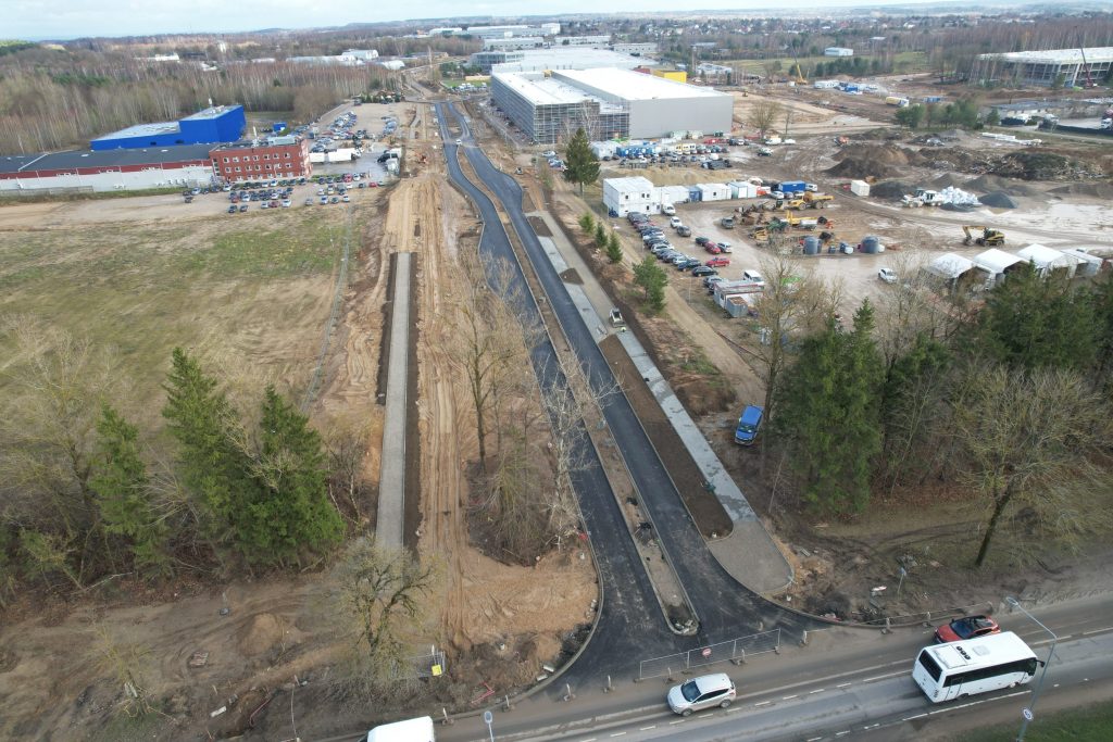 Ditvos g. (Ditvos g.) - Bike path, Street - construction photos