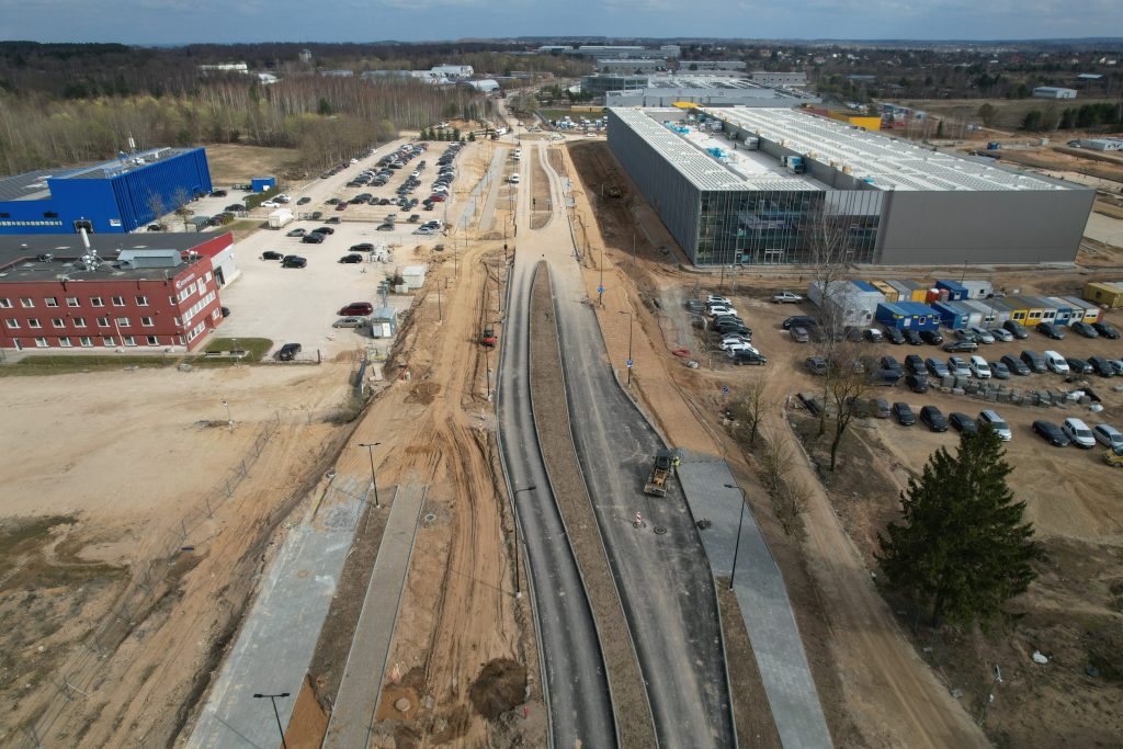 Ditvos g. (Ditvos g.) - Bike path, Street - construction photos