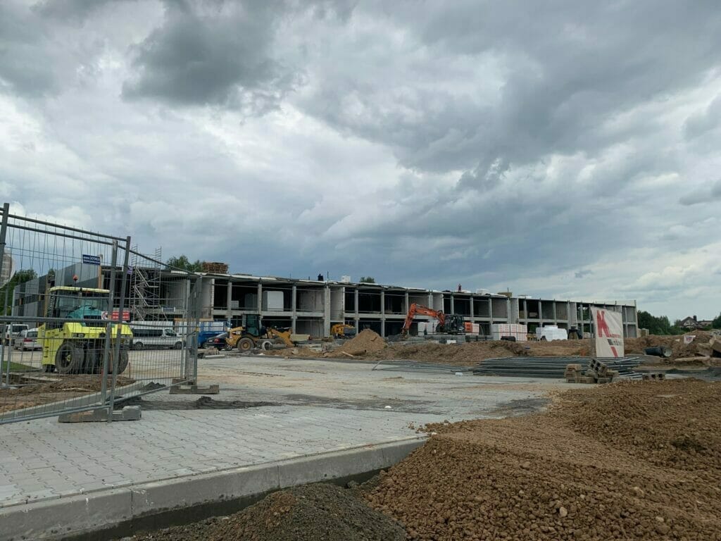 Vanaginės g. 37A (Vanaginės g. 37A, Didžiosios Riešės k.) - Shopping center - construction photos
