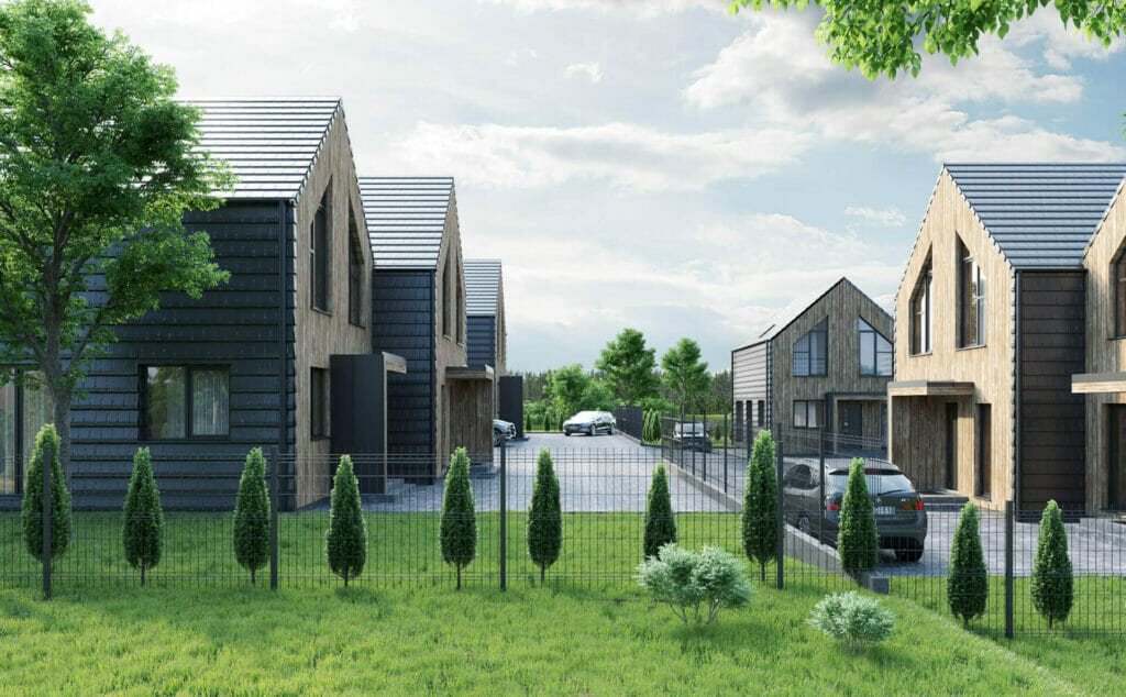 Tarandės pasaka (Mykolo Šulco g. 15, 17, 19, 21) - Rindu mājas - vizualizācija