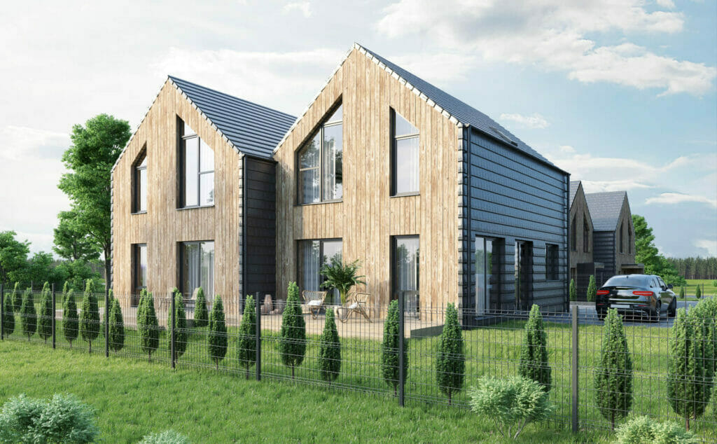 Tarandės pasaka (Mykolo Šulco g. 15, 17, 19, 21) - Rindu mājas - vizualizācija