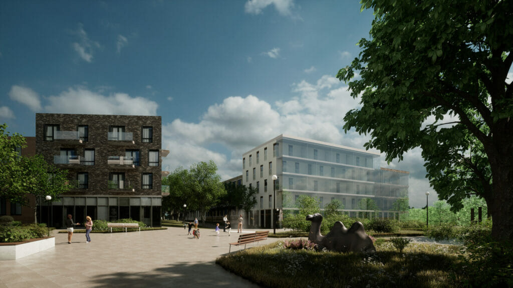 Valge 4d (Valge 4d) - Daudzdzīvokļu nams, Biroju centrs, Cita komerciāla, Cita veselības aprūpe, Cita institucionāla - vizualizācija