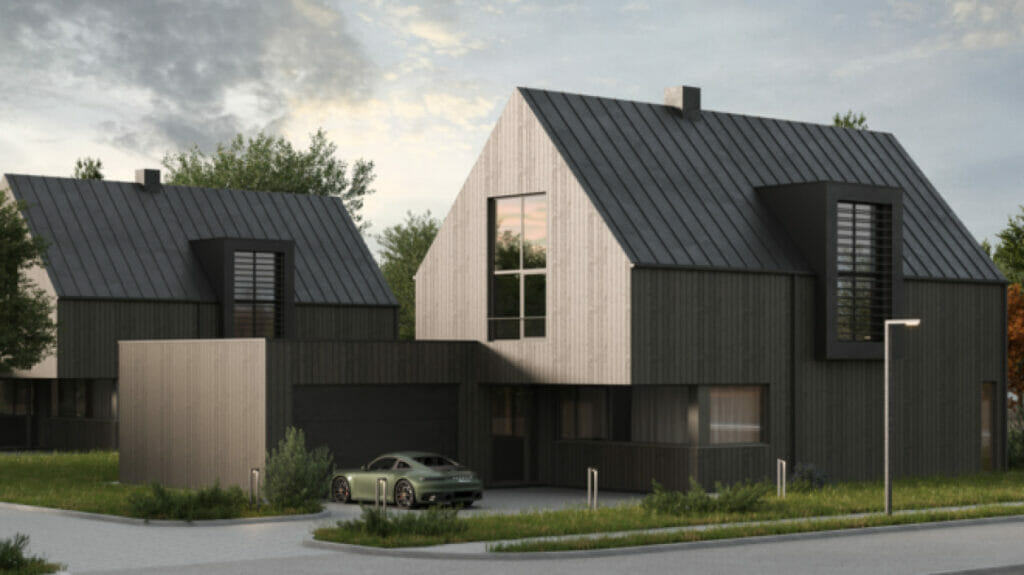 12 bičiulių (Aušros g. 1, 3, 5, 7, 9, 11, 13, 15, Pabalių k.) - Private house community - visualization