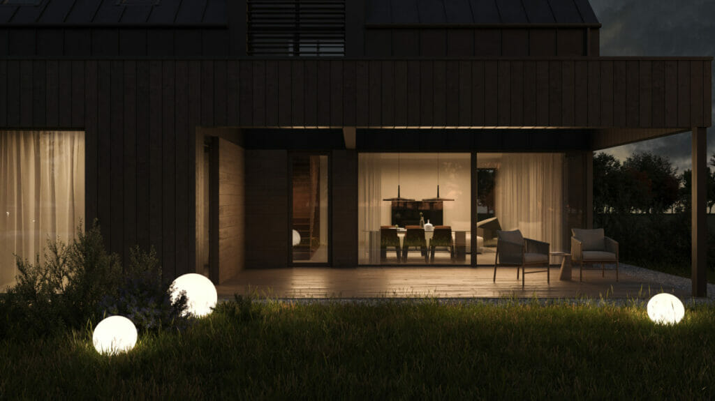 12 bičiulių (Aušros g. 1, 3, 5, 7, 9, 11, 13, 15, Pabalių k.) - Private house community - visualization