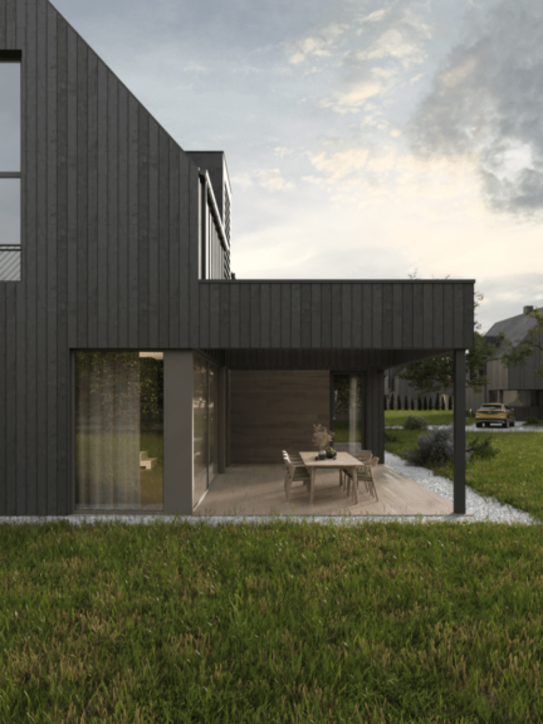 12 bičiulių (Aušros g. 1, 3, 5, 7, 9, 11, 13, 15, Pabalių k.) - Private house community - visualization