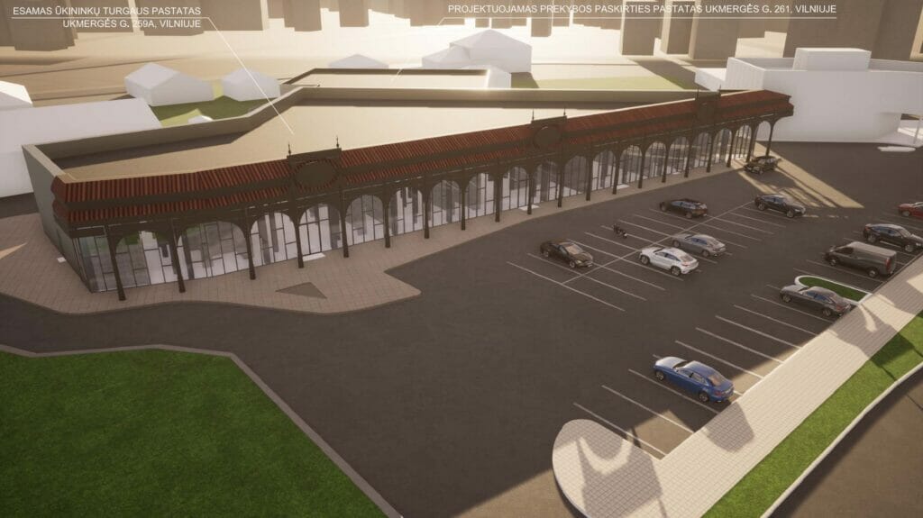 Benedikto turgaus plėtra (Ukmergės g. 261) - Shopping center - visualization