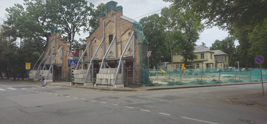 Zīda Fabrika (Aristida Briāna iela 5) - Cultural center - construction photos
