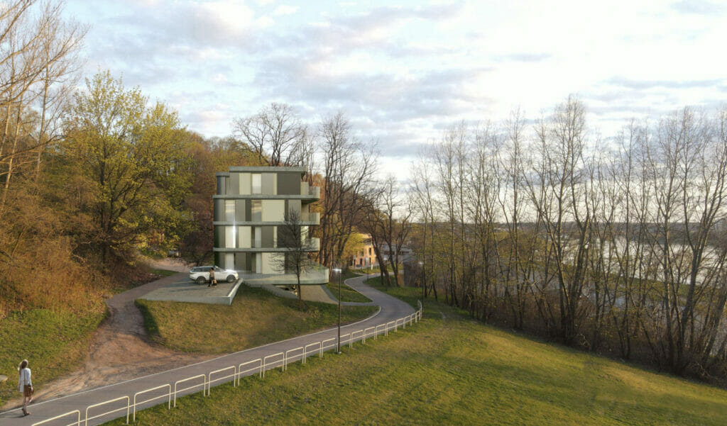 River flow (Eigulių g. 4) - Multi apartment - visualization